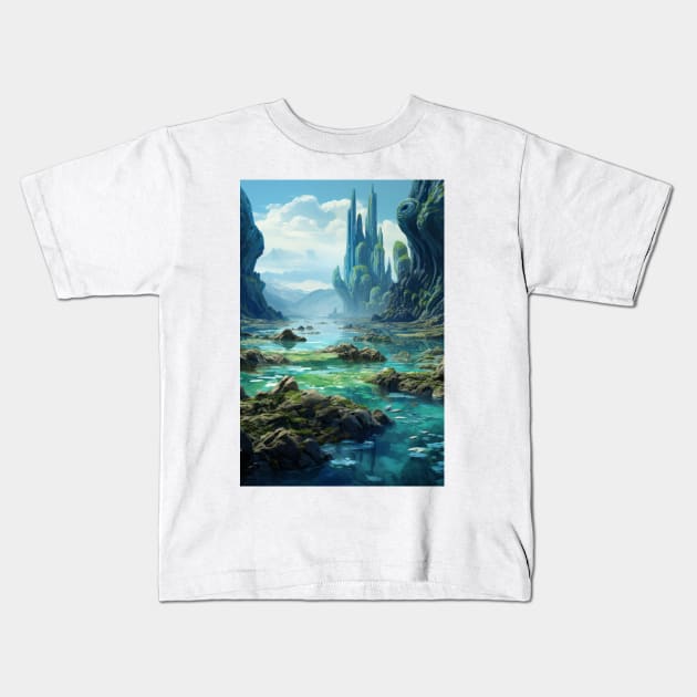 Alien world Kids T-Shirt by TheMadSwede